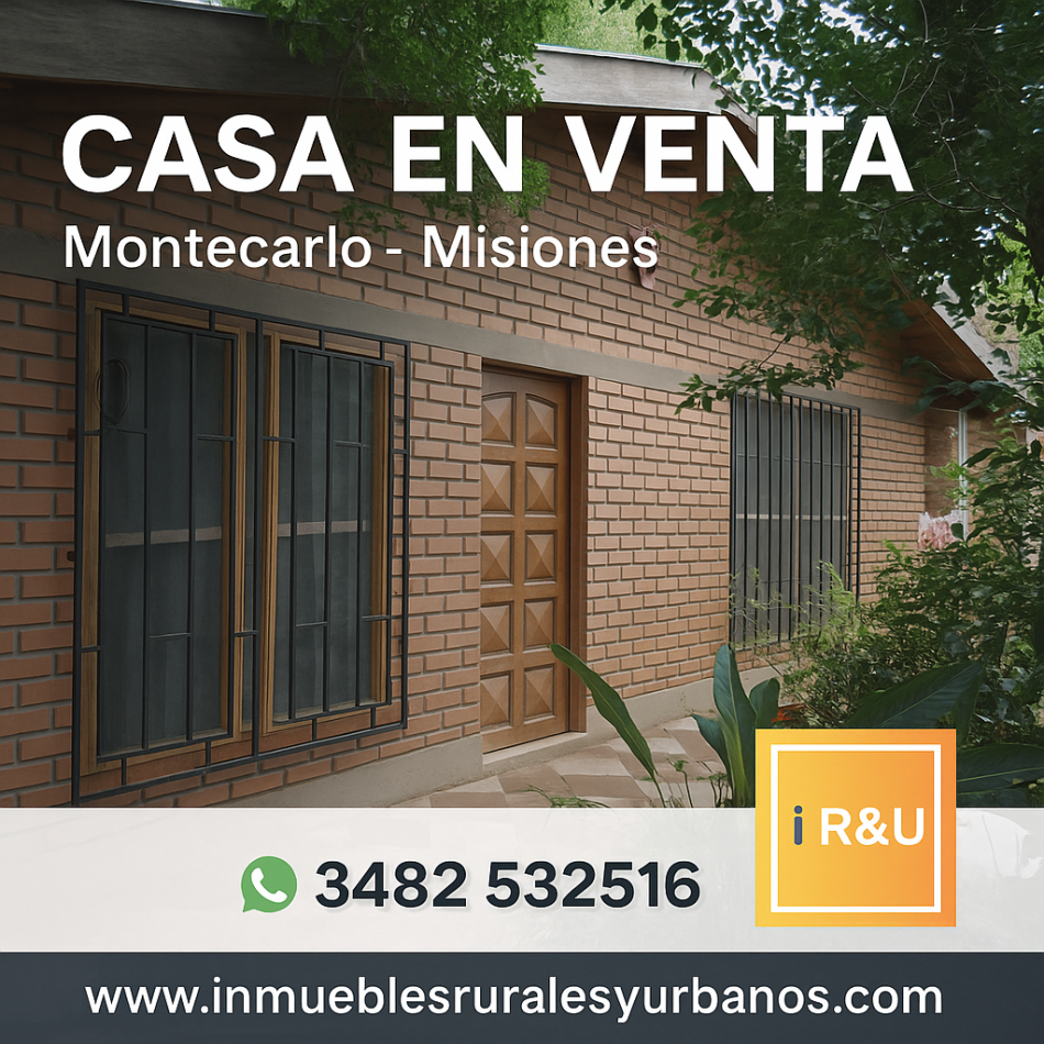 Casa en Venta - Montecarlo Misiones