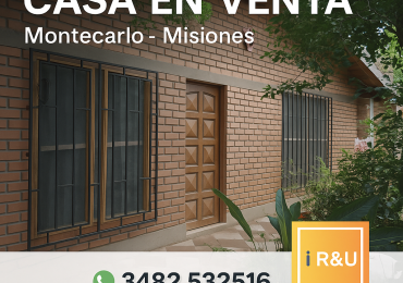 Casa en Venta - Montecarlo Misiones